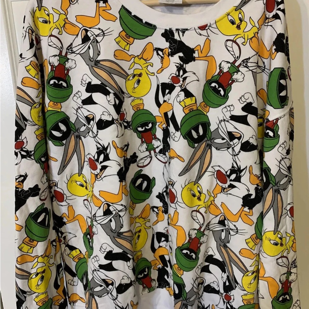 Looney Tunes Womens XXL 19 Colorful Character Shirt vintage sweatshirt all‎ over